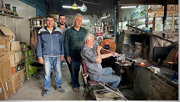 Bethlehem Baubles glass blowers from Hebron